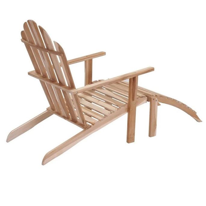 Home Chaise longue teck massif clair Endel LesTendances.fr