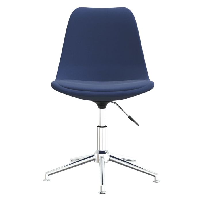 Chaise pivotante de bureau Bleu Tissu 2 - Photo n°3