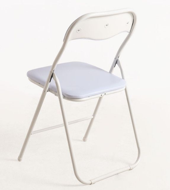 Chaise pliante blanche Taly - Lot de 2 - Photo n°3