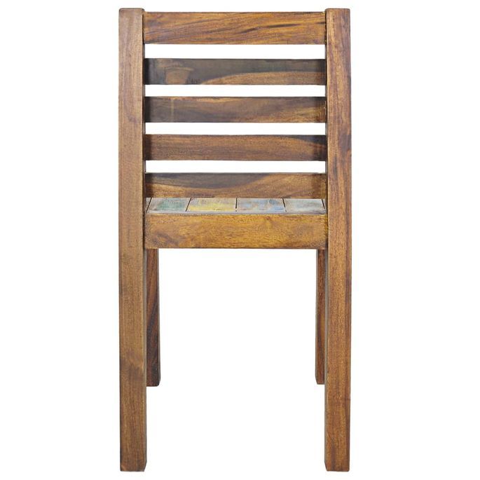 Chaises de salle à manger 4 pcs Bois de récupération solide - Photo n°5