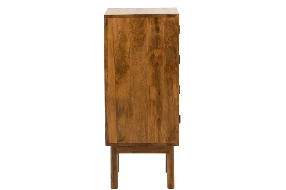 Chiffonnier 4 tiroirs bois de manguier marron Lysie L 40 cm - Photo n°4