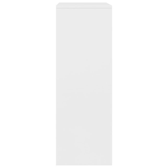 Chiffonnier 6 tiroirs Blanc 50x34x96 cm - Photo n°6