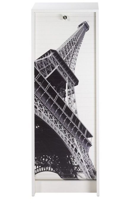 Classeur à rideau blanc imprimé Tour Eiffel Boost - Photo n°1