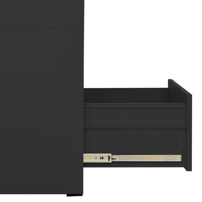 Classeur Anthracite 46x62x133 cm Acier - Photo n°6