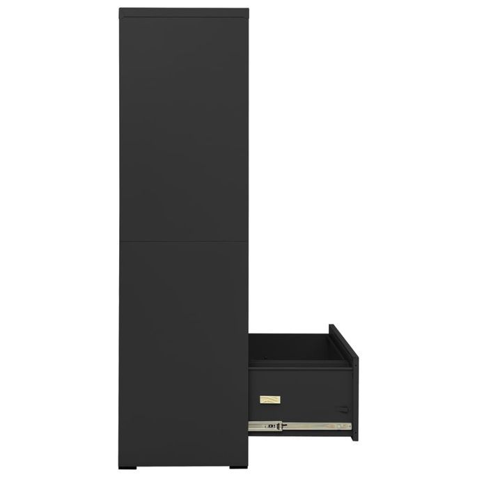 Classeur Anthracite 90x46x164 cm Acier - Photo n°7