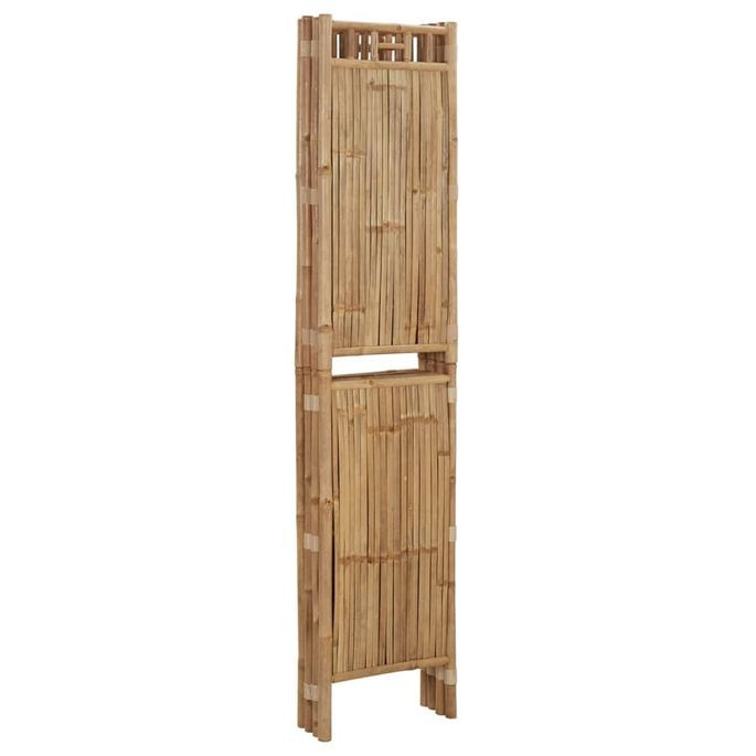Cloison de séparation 4 panneaux Bambou 160x180 cm - Photo n°4