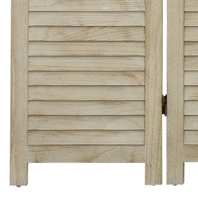 Cloison de séparation 6 panneaux 210x165 cm Bois de Paulownia - Photo n°6
