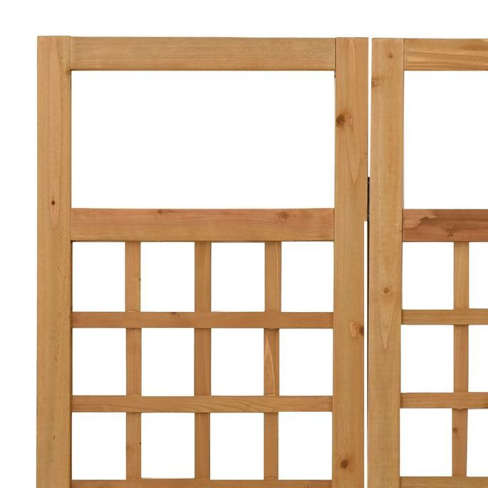 Cloison de séparation à 6 panneaux Bois de pin 242,5x180 cm - Photo n°5