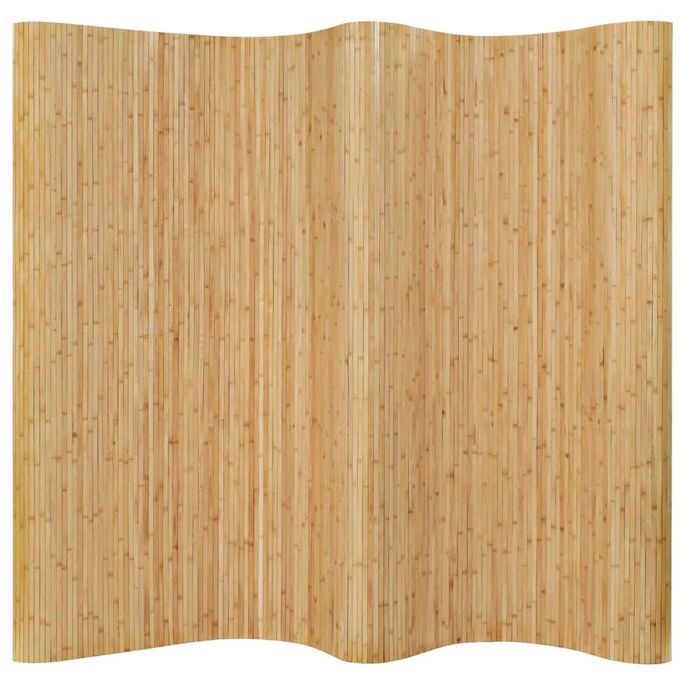 Cloison de séparation Bambou 250 x 165 cm Naturel - Photo n°1