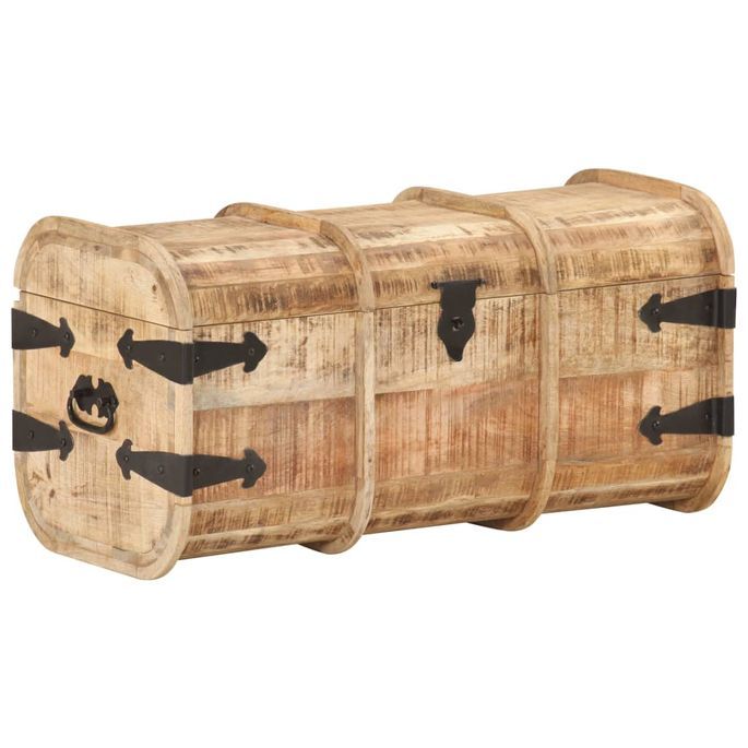 Coffres de rangement 2 pcs Bois de manguier massif - Photo n°6