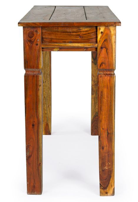 Console en bois d'acacia massif finition rustique marron Kastela 120 cm - Photo n°3