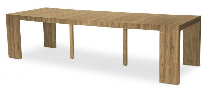 Console extensible bois chêne sonoma Saunier 50/300 cm - Photo n°3