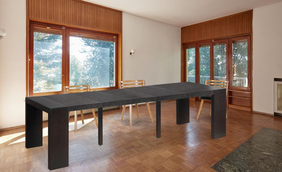 Console extensible bois wengué Saunier 50/300 cm - Photo n°3