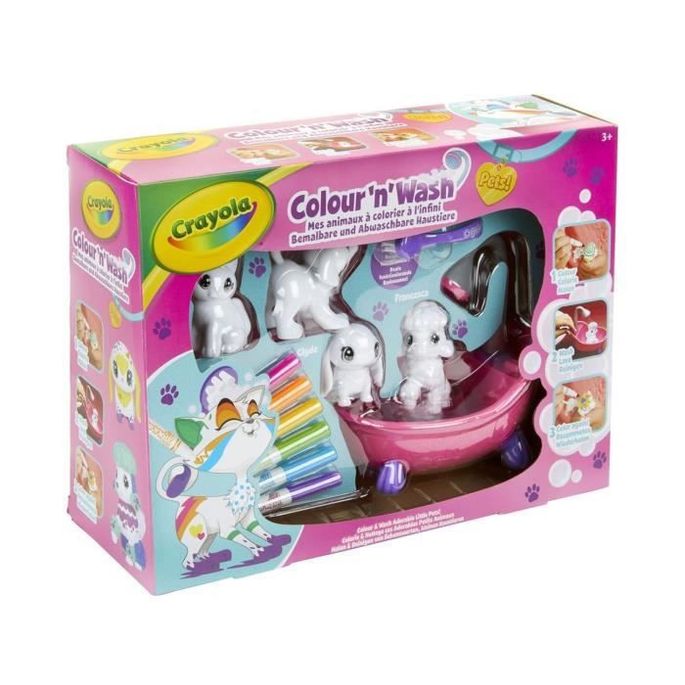 Crayola Color N Wash Pets Mes Animaux A Colorier Coffret Lestendances Fr