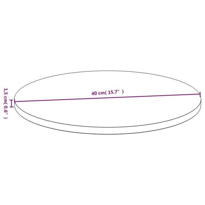 Dessus de table Ø40x1,5 cm bambou - Photo n°4