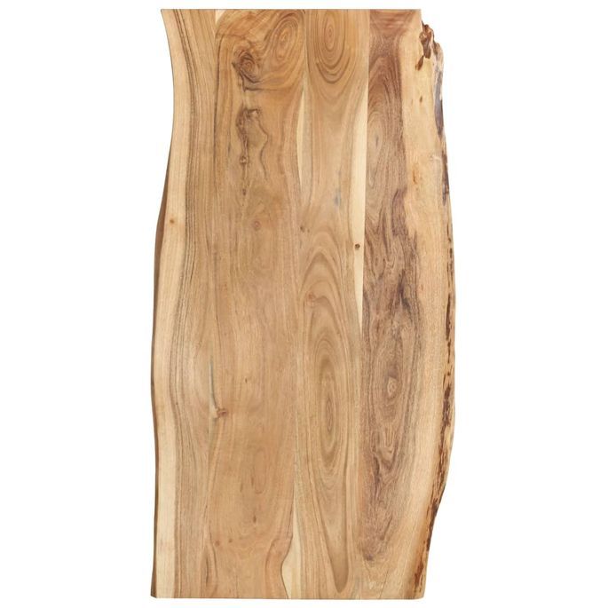 Dessus de table Bois d'acacia massif 120x(50-60)x2,5 cm - Photo n°1