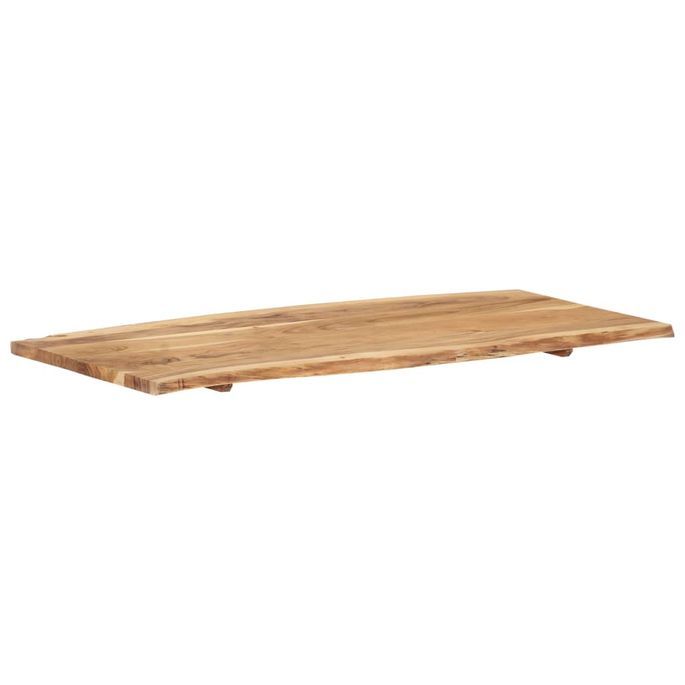 Dessus de table Bois d'acacia massif 120x(50-60)x2,5 cm - Photo n°5