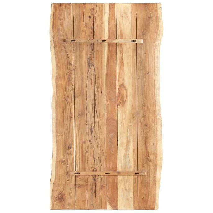 Dessus de table Bois d'acacia massif 120x(50-60)x3,8 cm - Photo n°2