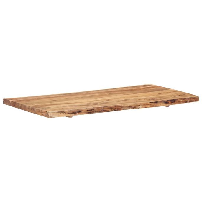 Dessus de table Bois d'acacia massif 120x(50-60)x3,8 cm - Photo n°8