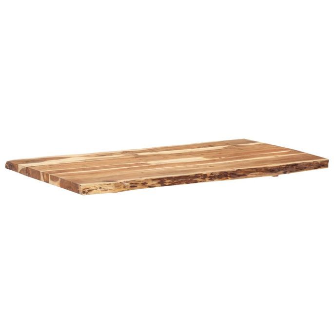 Dessus de table Bois d'acacia massif 120x(50-60)x3,8 cm - Photo n°9