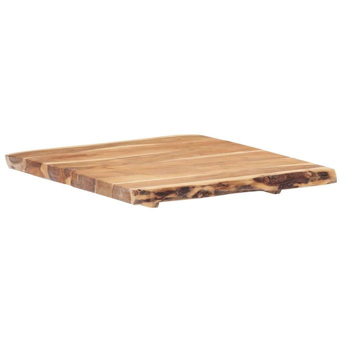 Dessus de table Bois d'acacia massif 60x(50-60)x3,8 cm - Photo n°4
