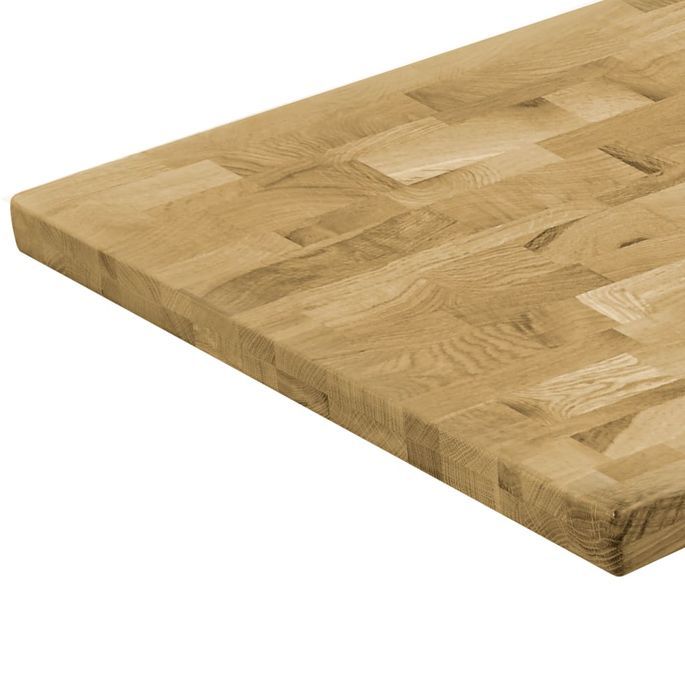Dessus de table Bois de chêne Rectangulaire 44 mm 120x60 cm - Photo n°4