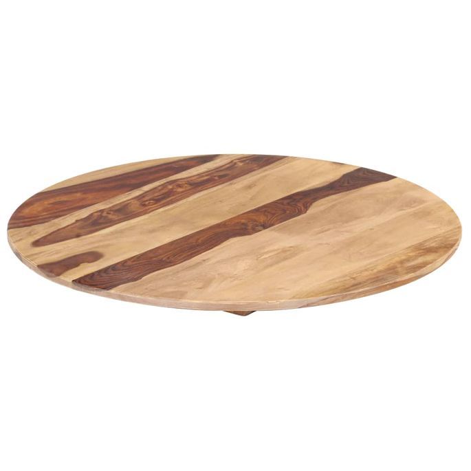 Dessus de table Bois solide Rond 25-27 mm 70 cm - Photo n°5