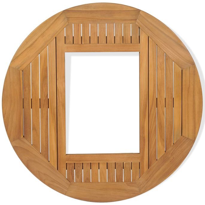 Dessus de table de bière Teck 70 cm - Photo n°5