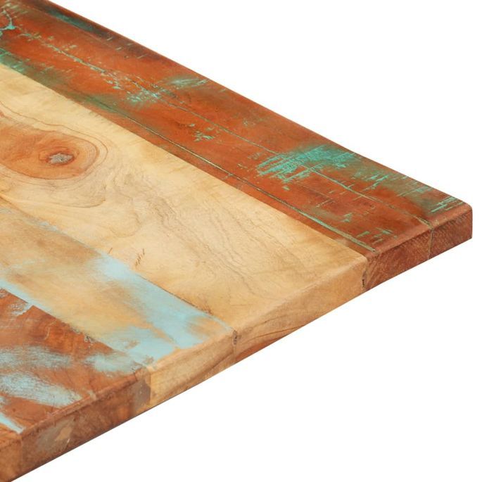 Dessus de table rectangulaire 60x140 cm 25-27 mm Bois récupéré - Photo n°7