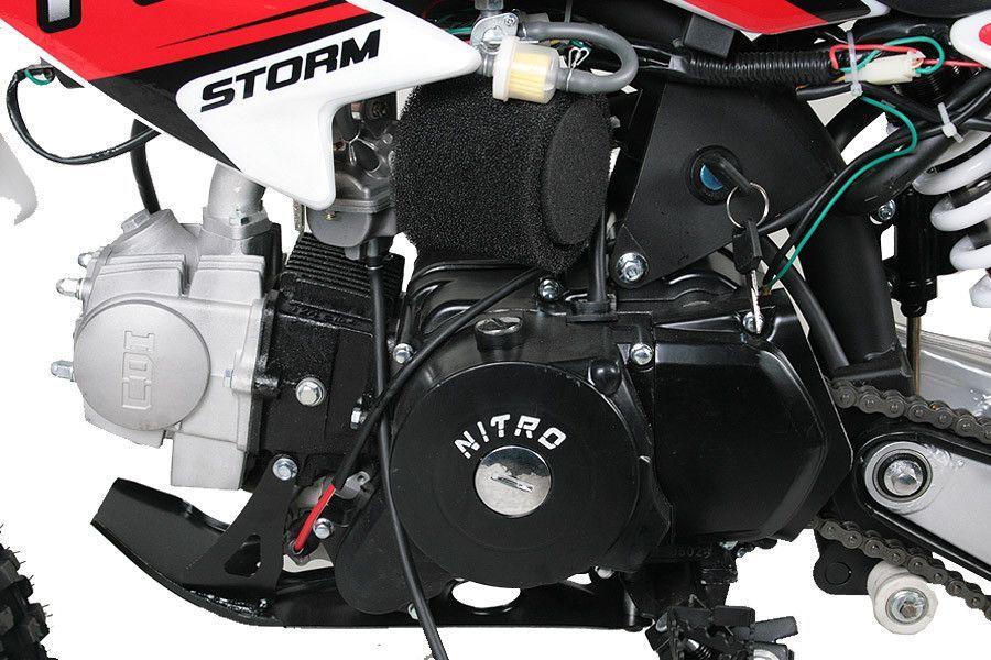 Moto cross 110cc Storm e-start automatique 14/12 vert - Photo n°6