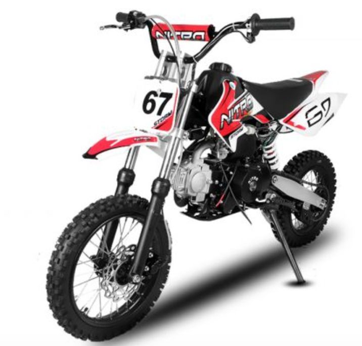 Dirt Bike 110cc Storm Manuel 4 temps 14/12 Rouge - Photo n°2