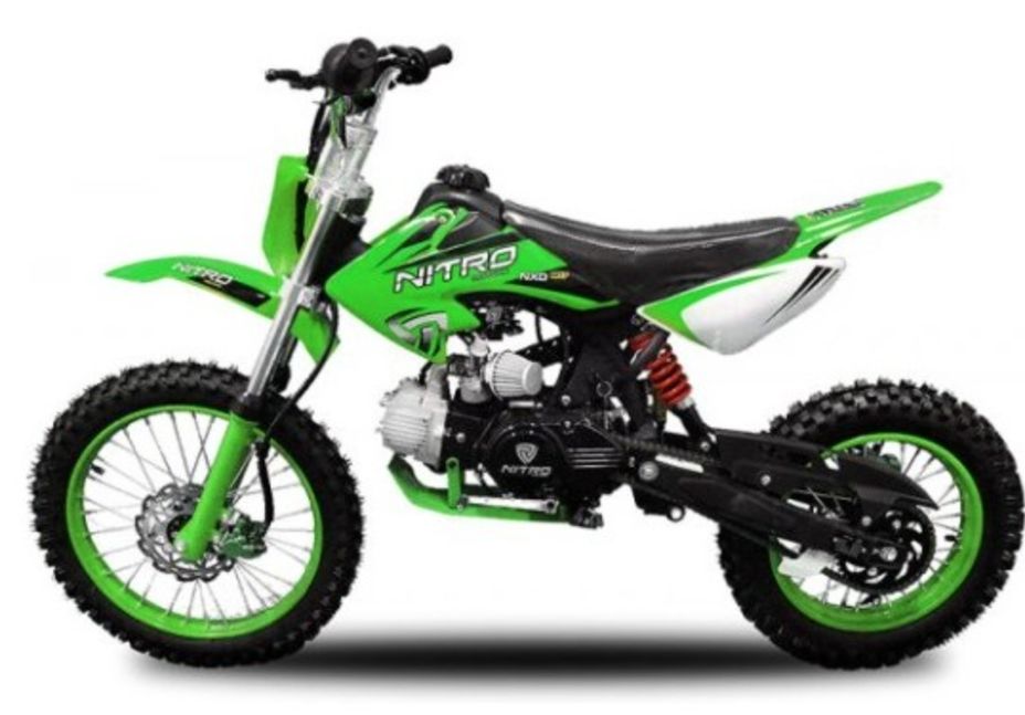 Dirt Bike 125cc NXD Prime Auto 17/14 Vert LesTendances.fr