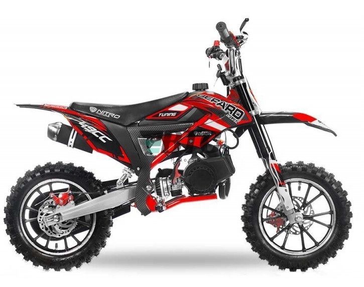Dirt Bike 49cc Cheetah deluxe 10/10 rouge laqué - Photo n°3