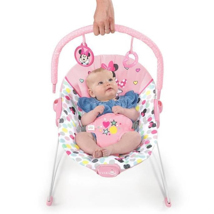 Disney Baby Transat Minnie Spotty Dotty Avec Vibrations Et Arche De Jeux Lestendances Fr