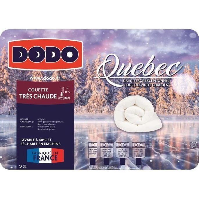 DODO Couette chaude Quebec - 240 x 260 cm - Photo n°2