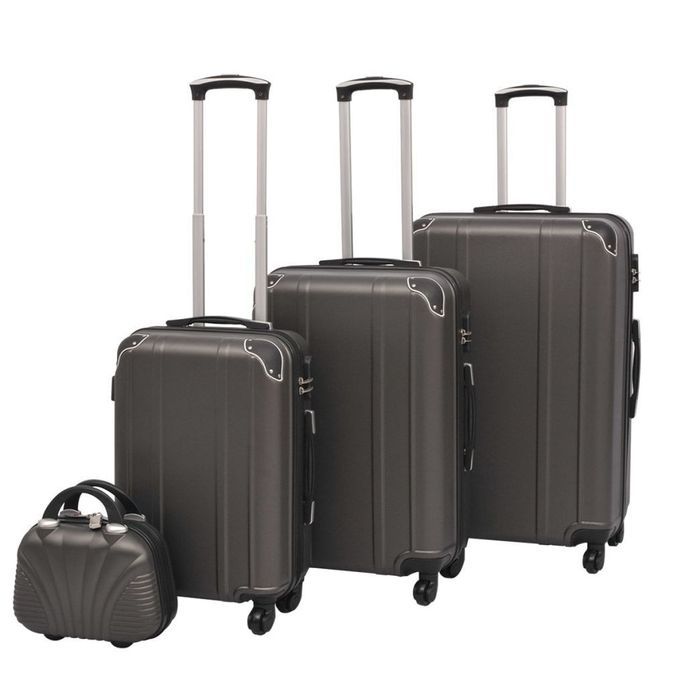 Ensemble de valises à roulettes quatre pièces Anthracite - Photo n°1