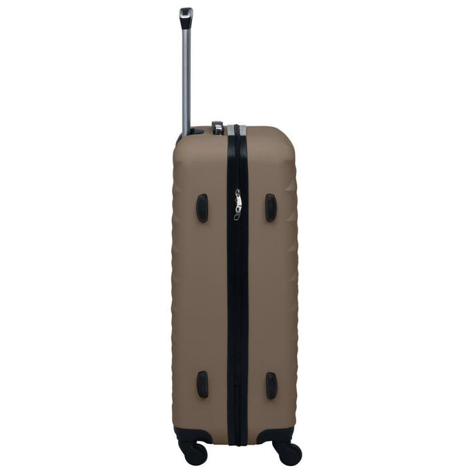 Ensemble de valises rigides 3 pcs Marron ABS - Photo n°4