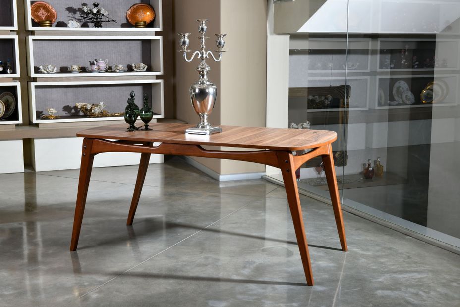 Ensemble table à manger bois de chêne et 4 chaises Glory 160 cm - Photo n°8