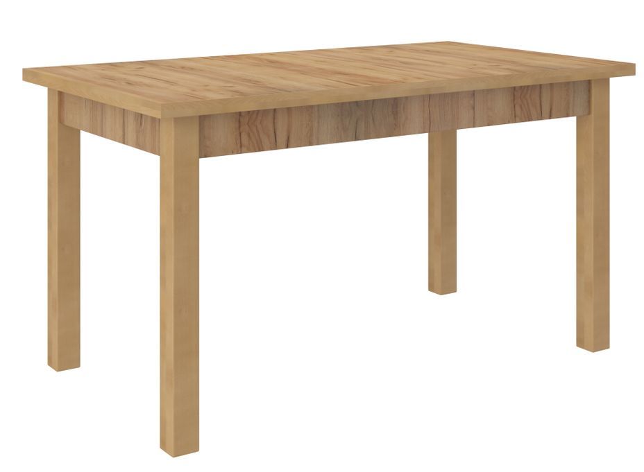 Ensemble table extensible 140/180 cm et 6 chaises en bois de hêtre et tissu gris foncé Komba - Photo n°4