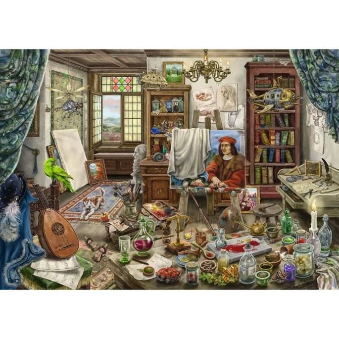 Escape puzzle Atelier d'artiste Ravensburger Puzzle Escape Game