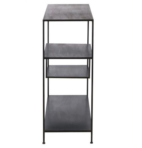 Etagère 4 plateaux métal noir Narsh L 101 cm - Photo n°4