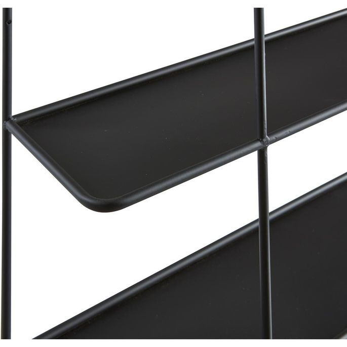 Etagère murale 3 tablettes métal noir Oreev - Photo n°3