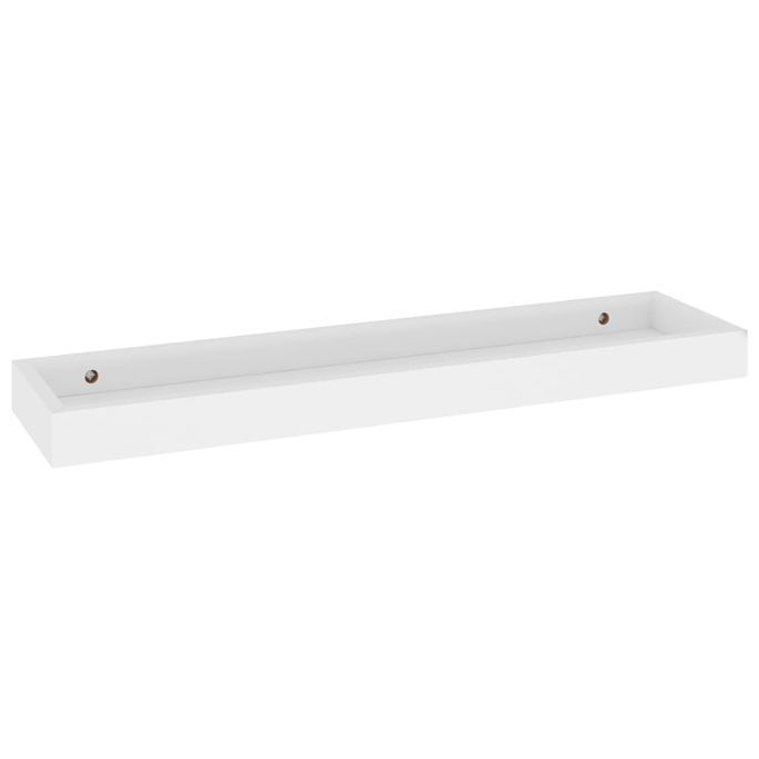 Étagères murales Loggia 2 pcs Blanc 60x15x4 cm MDF - Photo n°4