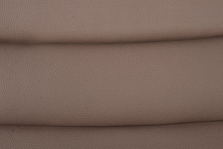 Fauteuil d'angle en polyester effet cuir marron Olivia - Photo n°6