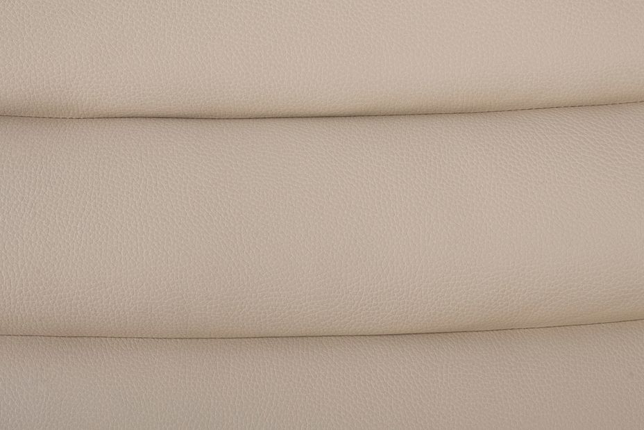 Fauteuil en polyester effet cuir beige Olivia - Photo n°9