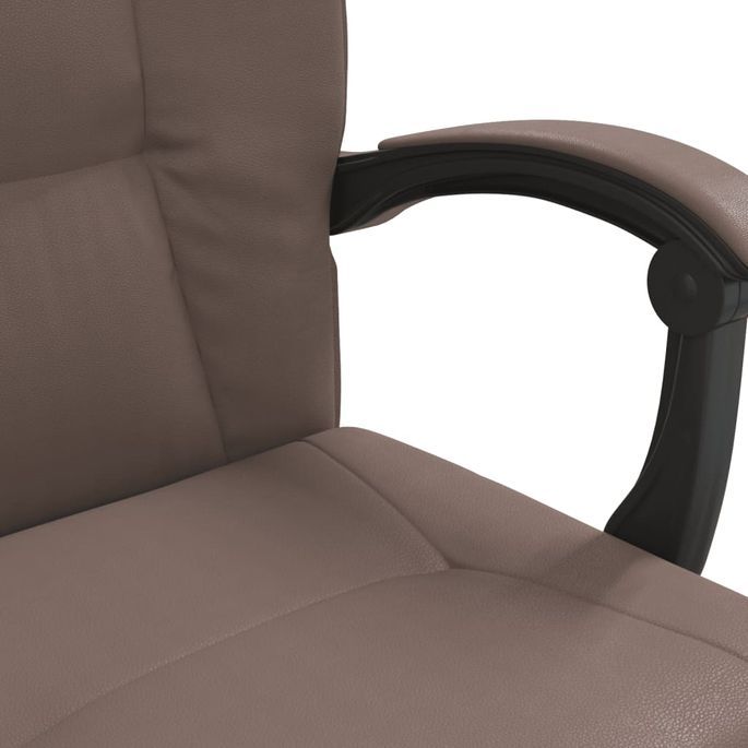 Fauteuil inclinable de bureau Marron Similicuir 2 - Photo n°9