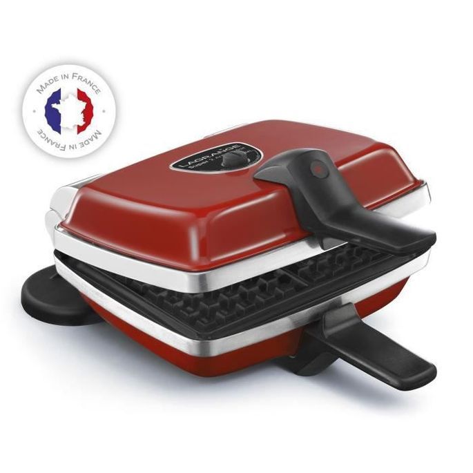 FLAGRANGE Gaufrier Super 2 Antiadhésif 1000W 1 jeu de plaques