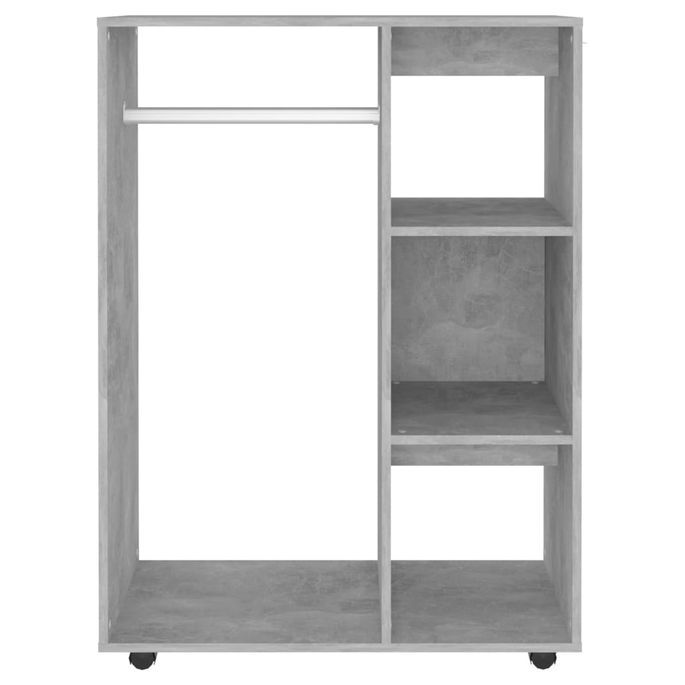 Garde-robe Gris béton 80x40x110 cm - Photo n°3