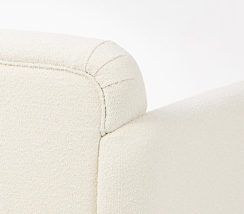 Grand canapé tissu doux naturel bouclé Kindel 232 cm - Photo n°7