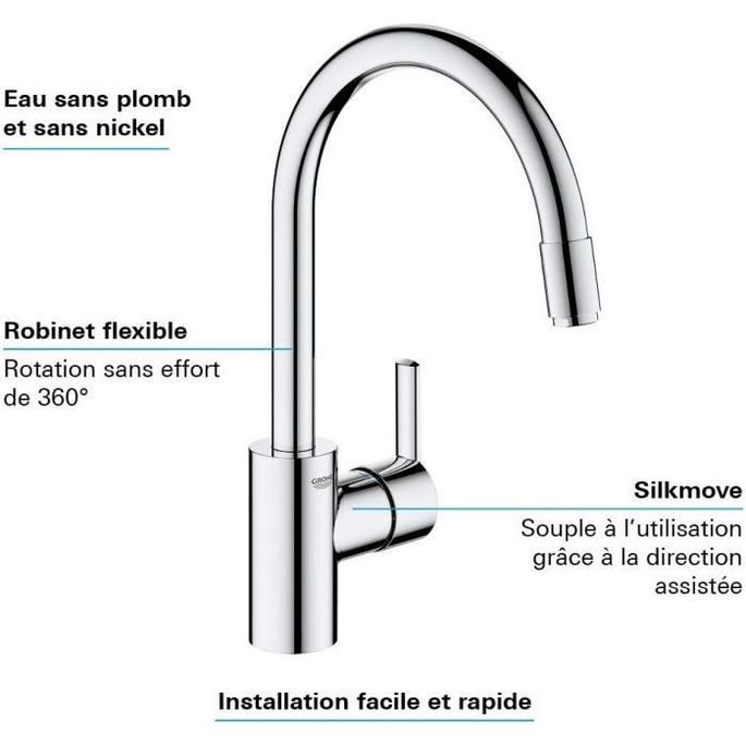GROHE - Mitigeur monocommande Evier 9 - Photo n°2